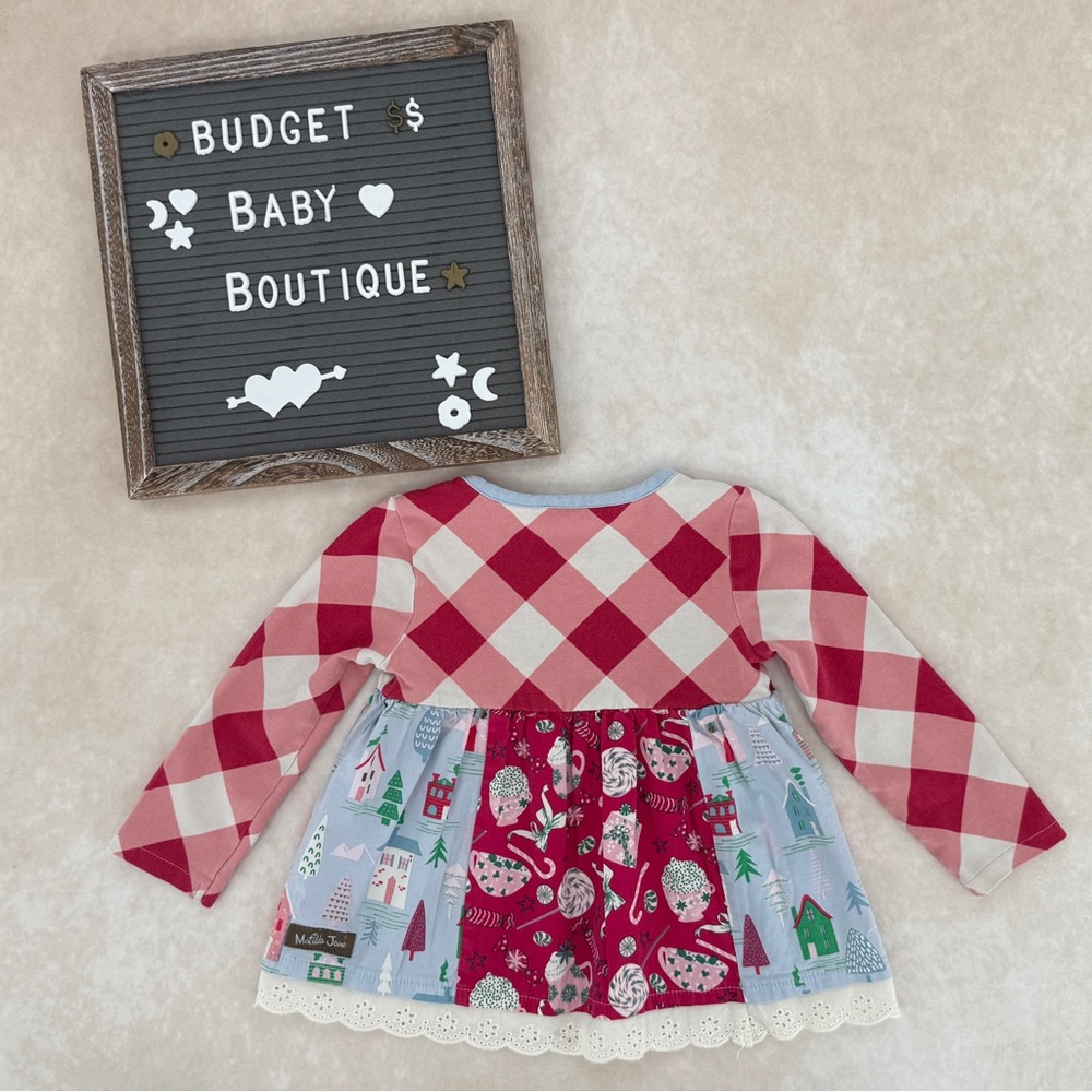Matilda Jane Red and Blue Long Sleeve Tee - Picture 3 of 3